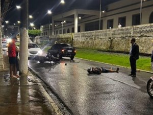 Colisão entre carro e moto deixa motociclista em estado grave em Rio Largo