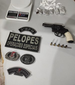 Drogas , arma e munições são apreendidas na cidade de São Sebastião