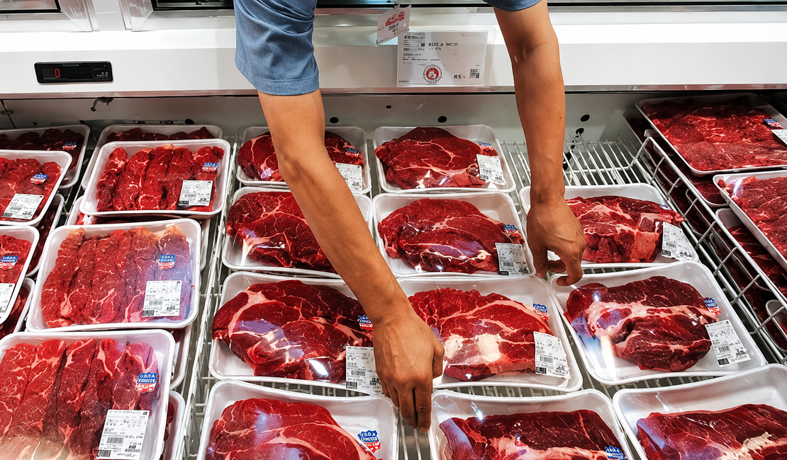 Adolescentes são detidos com peças de carne escondidas sob a camisa em supermercado de Arapiraca