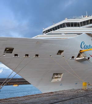Primeiro navio da temporada 25/26 de cruzeiros chega a Alagoas