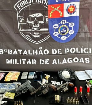 PM apreende arsenal e líderes de organização criminosa são neutralizados em Rio Largo