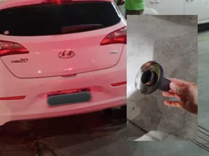 Agentes do DMTT abordam veículo com descarga alterada na Ponta Verde