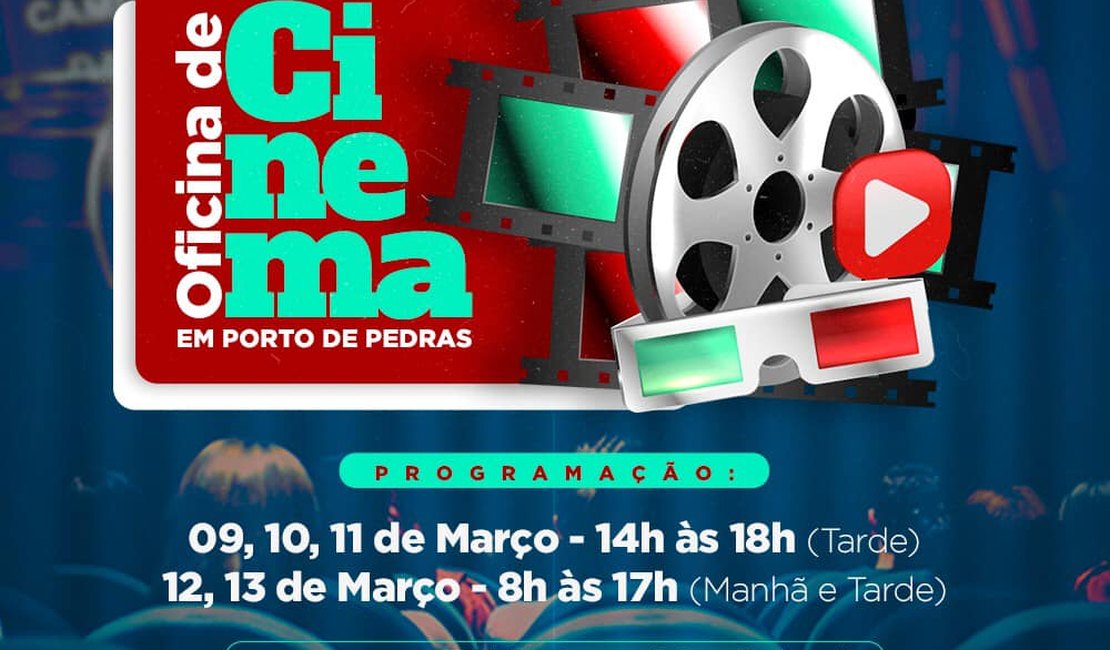 Prefeitura de Porto de Pedras anuncia oficina de cinema