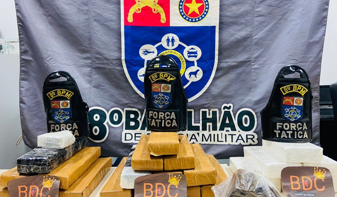 Polícia apreende 20 kg de drogas em casa abandonada em Rio Largo