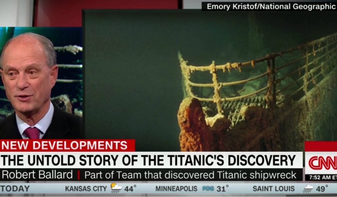 Descoberta do Titanic aconteceu enquanto Marinha buscava submarinos nucleares
