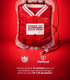 CRB lança ação solidária de doação de sangue em parceria com o Hemoal