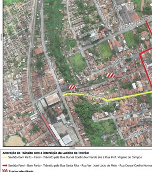 Ladeira José Cardoso, no Bom Parto, será interditada nesta sexta-feira (23)