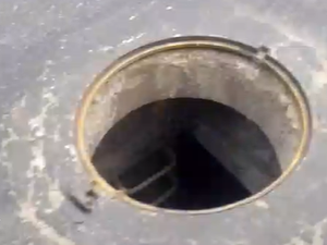 Motoristas alertam para bueiro aberto na rotatória da PRF