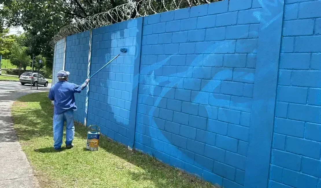 Pintura de Gabigol é retirada do muro da 'Toca da Raposa' após vandalismo