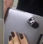 Notebook 'salva' motociclista de ser baleado nas costas em SP