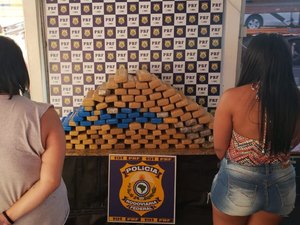 Mulheres são presas na Bahia com 100kg de maconha; ônibus seguia para Arapiraca