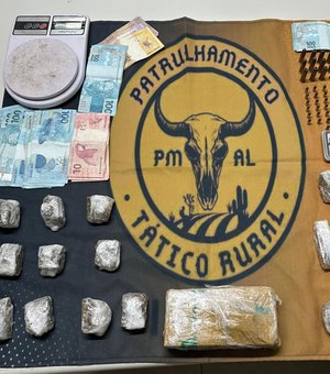 PM flagra mulheres com drogas durante ações em Palmeira dos Índios e Santana do Ipanema