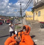 Mulher fica ferida após ser atropelada por moto na Ladeira do Calmon