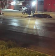 Motociclista sofre acidente na Avenida Durval de Góes Monteiro em Maceió