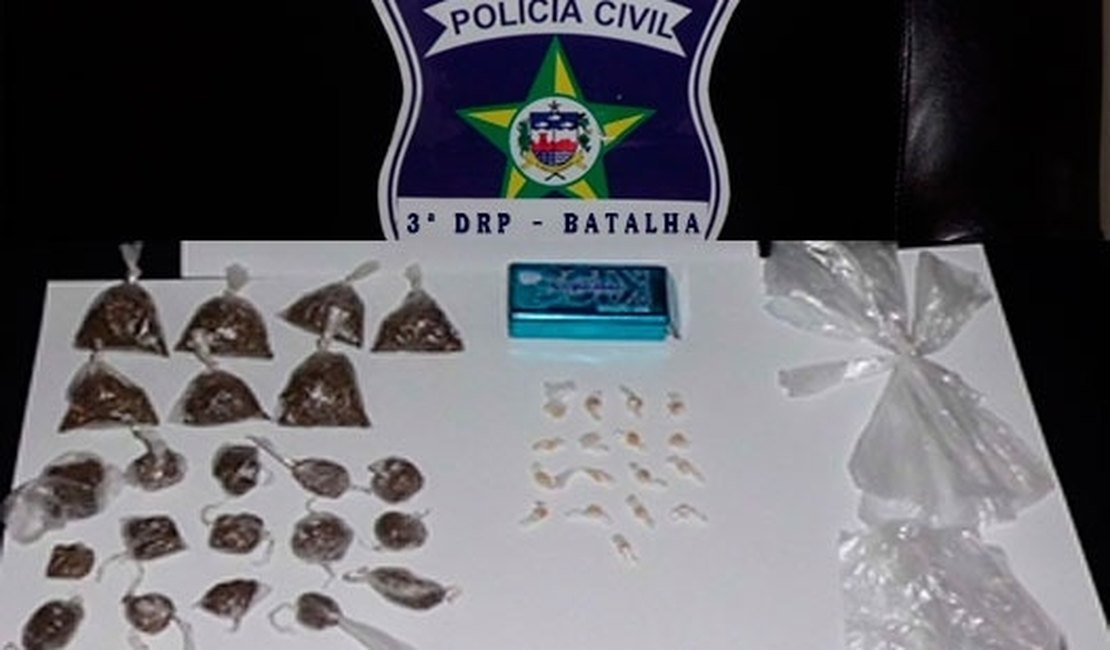 Polícia Civil estoura ?boca de fumo? no Sertão de Alagoas