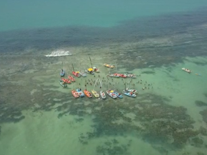 Embarcações descumprem quarentena e são flagradas nas piscinas naturais
