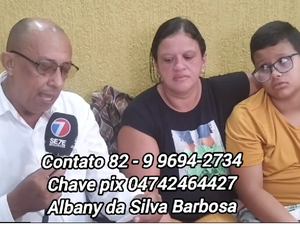 [Vídeo] Mãe de adolescente com ceratocone pede ajuda para filho não perder a visão em Arapiraca