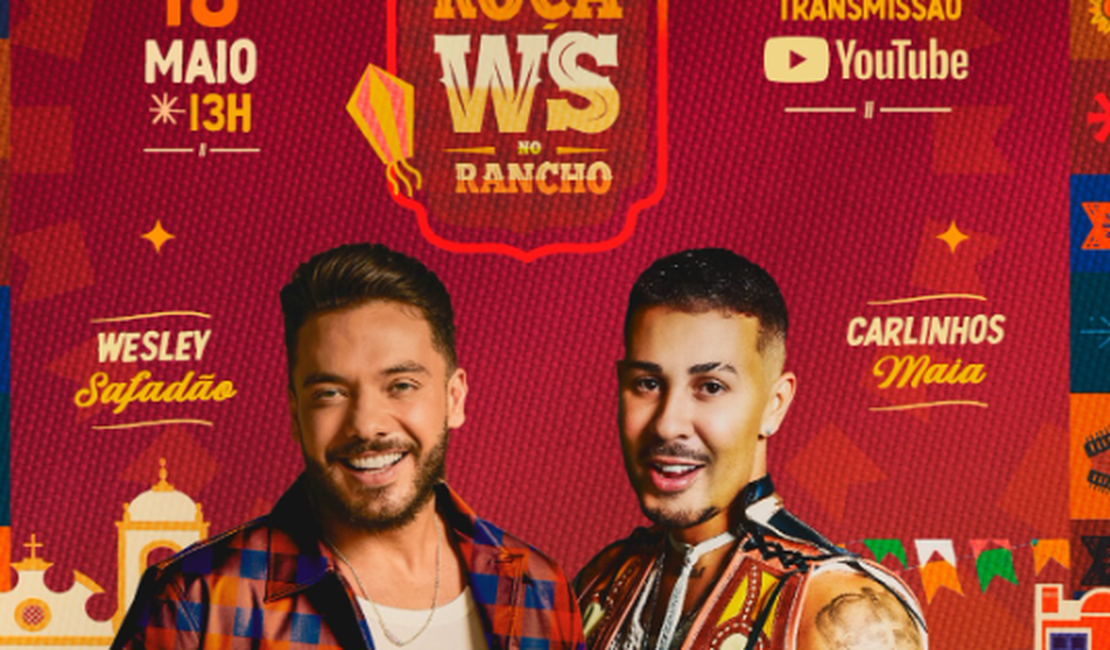 Wesley Safadão divulga show de São João no Rancho do Maia