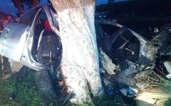 Carro do André Valente ficou desrtuido após acident