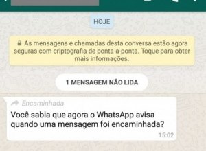 WhatsApp anuncia liberação de aviso de mensagem encaminhada para usuários