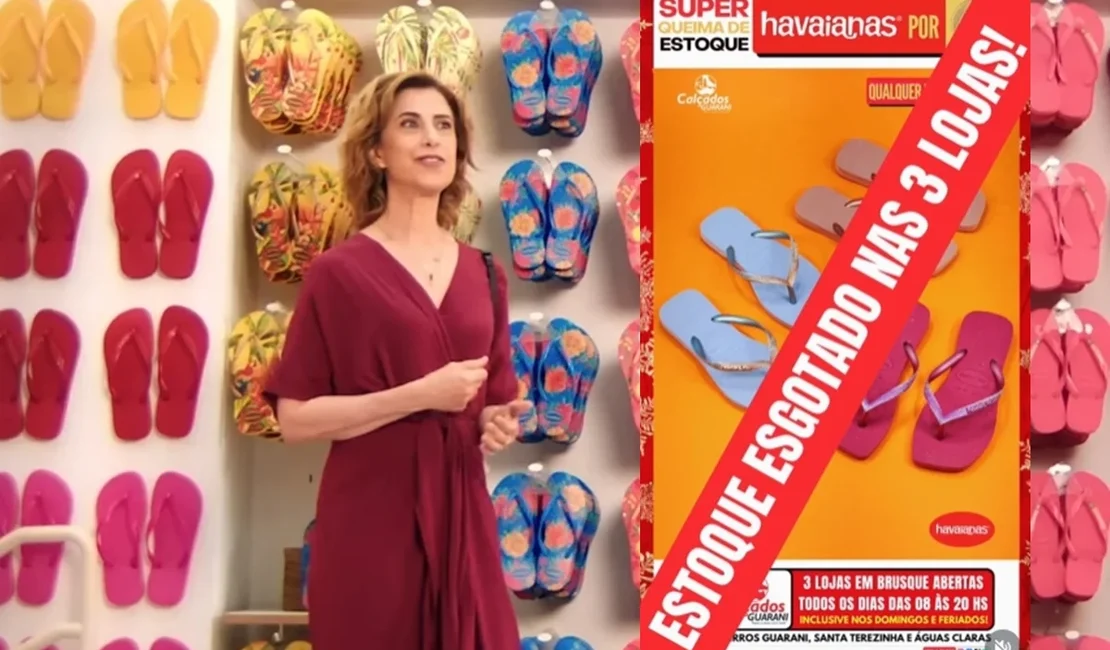 Em “boicote”, loja vende Havaianas a R$ 1 e zera estoque