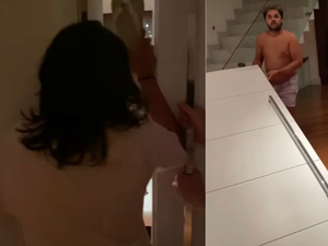 Amigos de Luísa Sonza destroem porta da cantora e viralizam na web