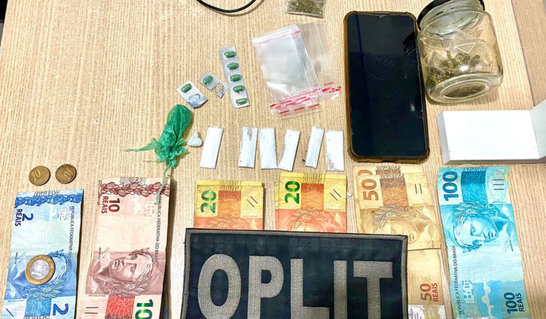 Homem é preso pela OPLIT por tráfico de drogas