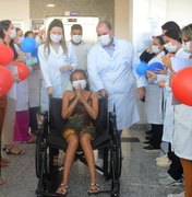 Recebe alta primeira mulher submetida a transplante de rim no Hospital do Coração Alagoano