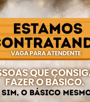 Churrascaria de Arapiraca viraliza ao exigir 'apenas o básico' de candidatos