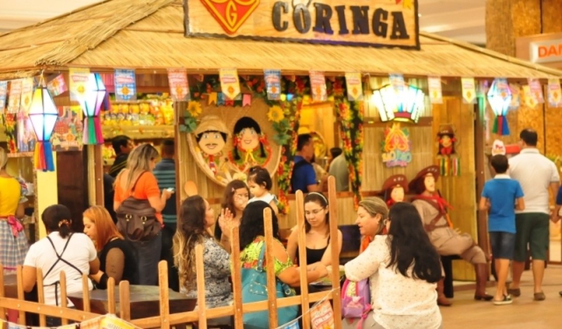 Arraiá Coringa fica no shopping até terça-feira