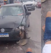 Colisão entre carro e moto deixa ferido com fratura exposta na Cidade Universitária