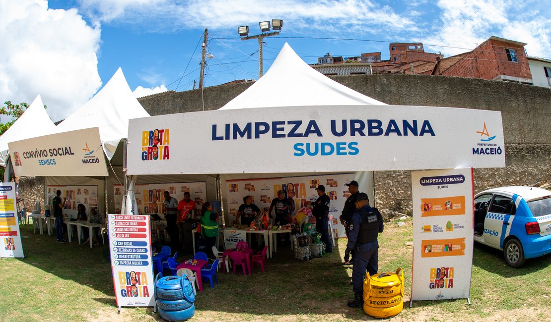 Brota na Grota: serviços da Sudes beneficiam cerca de 33 mil moradores em grotas da capital