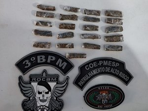 Adolescente é apreendido com drogas no bairro Manoel Teles em Arapiraca