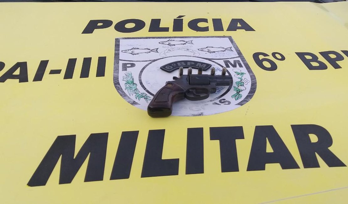 Jovem é preso com arma de fogo em Porto Calvo