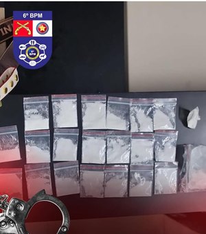 Jovem é presa com 20 papelotes de maconha na cidade de Maragogi