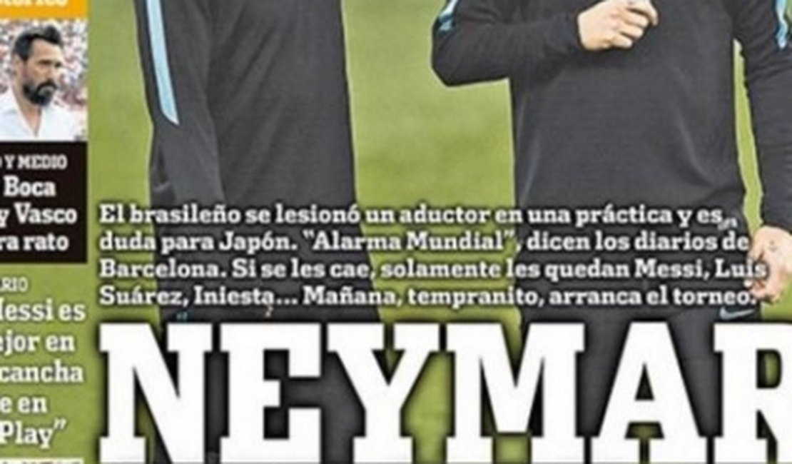 Jornal argentino torce para Neymar não se recuperar de lesão