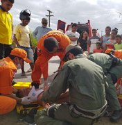 Motoqueiro fica ferido em acidente de trânsito em Porto Calvo