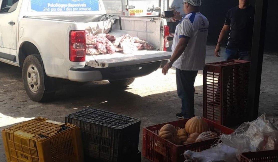 Vigilância apreende 150 kg de carne imprópria para consumo em distribuidora de Maceió