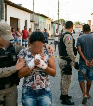 Mulher tem mãos cortadas com facão e homem é preso por violência doméstica em Maceió