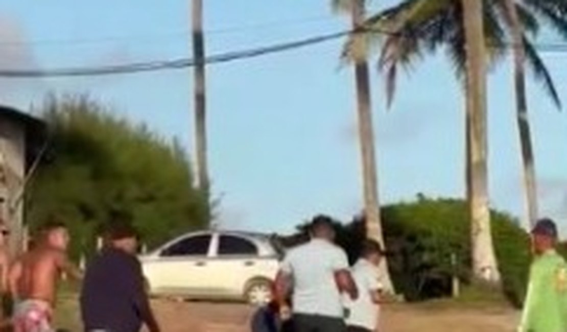 Homem registra briga na praia do Gunga nesta quarta (15)