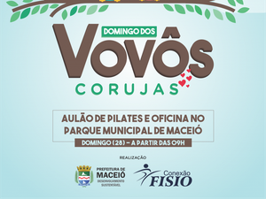 Parque Municipal terá Domingo dos Vovôs com pilates e oficina