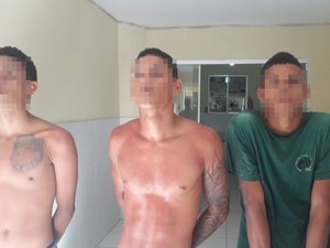 Trio é preso suspeito de furtar turistas e praticar tráfico de drogas em Maragogi