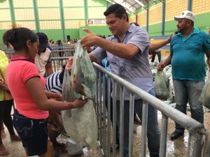 [Vídeo] População é contemplada com dez toneladas de peixe em Feira Grande 