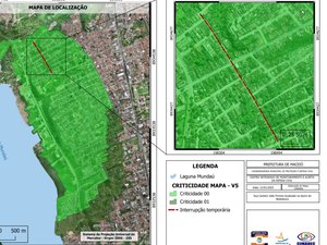 Defesa Civil interdita via para obras de drenagem no bairro de Bebedouro