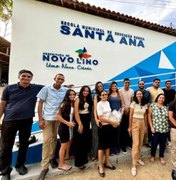 Prefeita Marcela Gomes inaugura reforma de escolas em Novo Lino