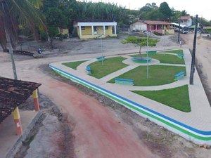 Prefeitura de Maragogi conclui construção de praça na zona rural