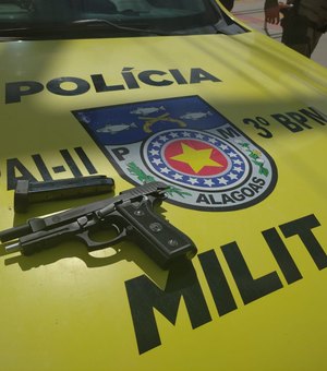 Acusado de ameaçar vizinho, homem é preso com pistola em Teotônio Vilela