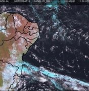 Nebulosidade chegando ao Nordeste deixa tempo instável em Alagoas