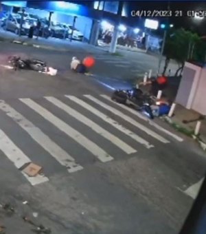 Colisão entre três motos é registrada no bairro do Farol