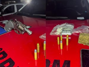 Homem é preso com arma e drogas em condomínio da parte alta de Maceió